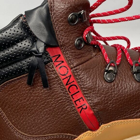 Moncler Leather Trek Hiking Boots size 45/us size 12 - Picture 6 of 16